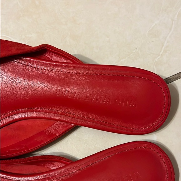 Who What Wear Scarlet Mules - Picture 2 of 10